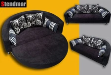 Modern Fabric Round Sofa Sleeper Bed B098