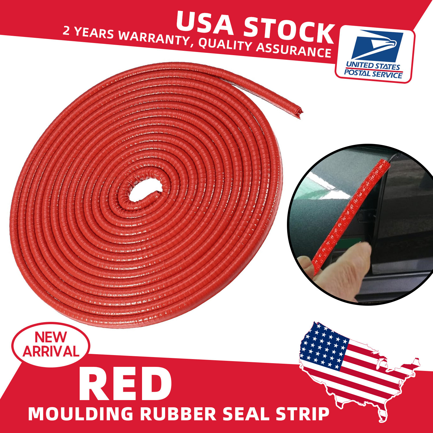 6M U-Shape Car Door Edge Guard Rubber Trim Seal Protector Strip