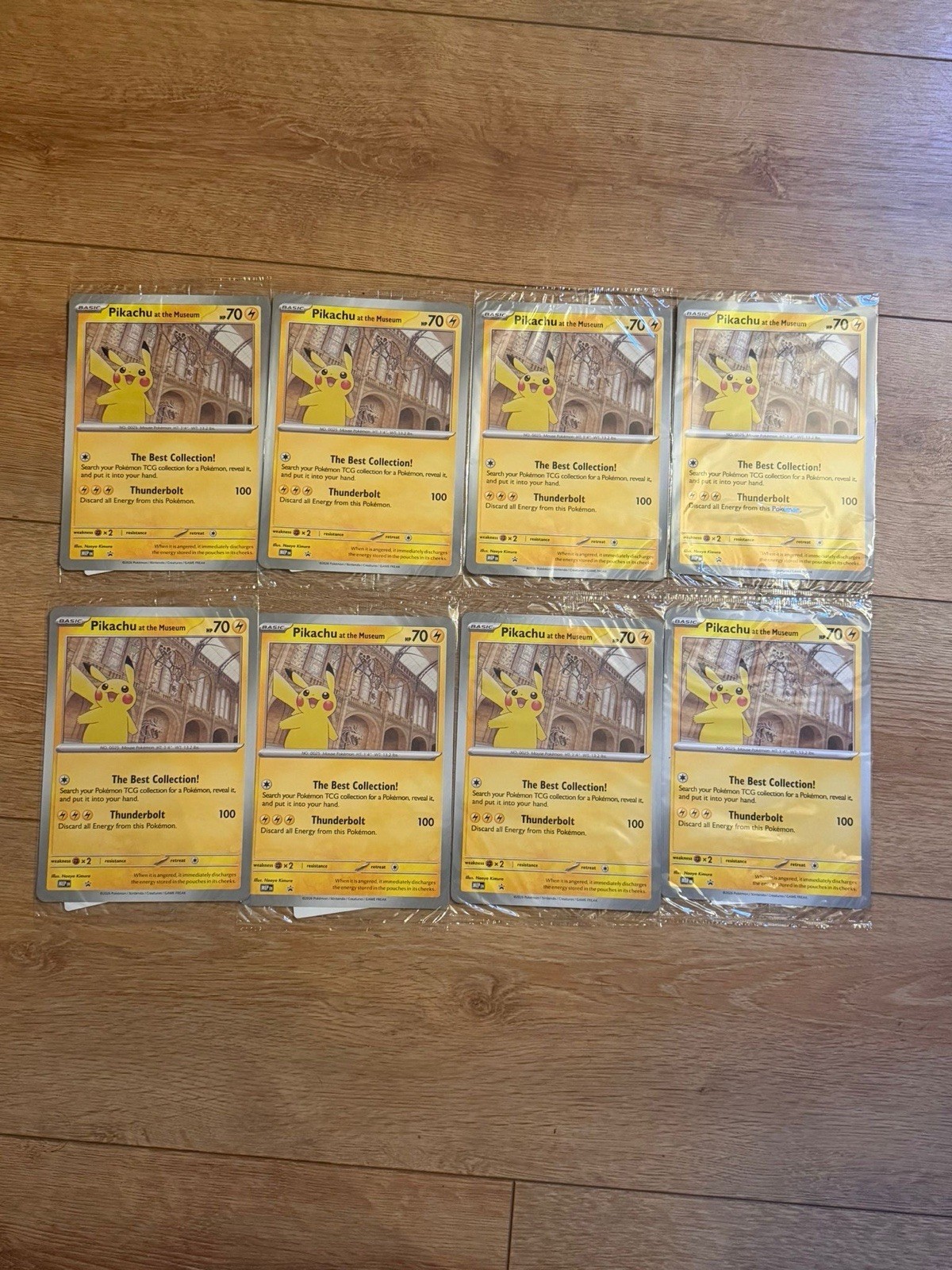 8x JUMBO Pokémon TCG Pikachu At The Museum Promo Card - Natural History Museum