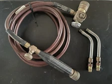 Acetylene Turbo Torch with 2 Acetylene A11 tips and 12’ Hose Set