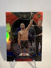 2023 Panini Select UFC Concourse Muhammad Mokaev #21 Red Blue Prizm (RC)