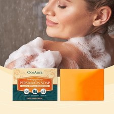 2/1X Persimmon Soap For Body Odor, Soap Odor Eliminating Bar-HOT D3P7 O2D4 ANX