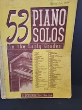 Vintage 53 Piano Solos In The Early Grades Schirmer