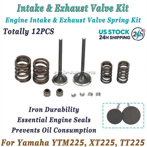Intake Exhaust Valve Spring Seal Kit For YAMAHA TTR225 YTM225 XT225 ...