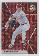 2021 Panini Mosaic Reactive Red Mosaic Prizm Sonny Gray #99 0c7d