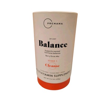 Premama Balance 28 Day Hormone 8.4oz Berry Drink Stage 1 Cleanse EXP 12/25