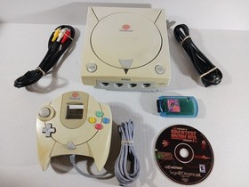 SEGA Dreamcast Console Bundle Tested Working Yellowed Discolored Set Plays