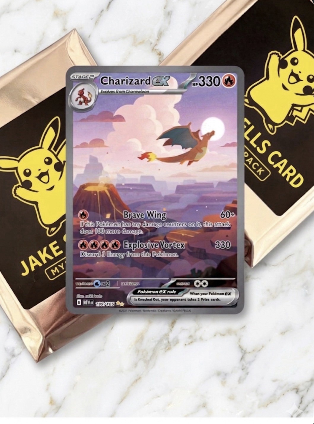 Charizard ex 199/165 SV: Scarlet & Violet 151 Illustration Rare CHASER ...