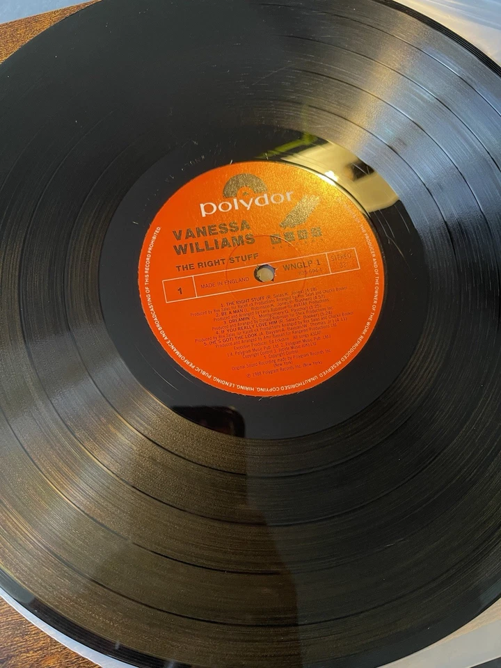 Vanessa Williams - The Right Stuff Album Vinyl LP Foto 3 de 4