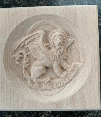 Evangelist St. Mark Engraving Trim Wood Corner Trim Block Door Window Trim