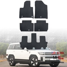 Car Waterproof Floor Mats Carpet Full Set Santa Fe 2024-2026 Hyundai