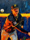 Paul Skenes Pirates Grailpop Oil Painting ACEO Print Artist Signed /30 S1#57