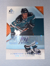 Upper Deck 2007-08 SP Game Used Jonathan Cheechoo Sharks #19 AUTO 05/10