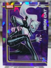 2026 Topps Chrome Marvel Sapphire Iron Cat #127 Purple 44/75