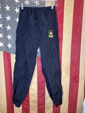 XSmall Regular Women APFU Pants Army Black Gold PT Physical Fitness Pants 5268