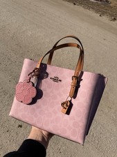 Coach Mollie Tote Bag 25 In Signature Canvas With Charms Cer24