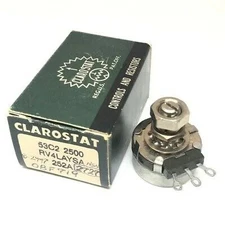 2.5KOHM 2.5K 2W 10% MILITARY LINEAR POTENTIOMETER RV4NAYSD252A CLAROSTAT