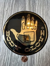 Authentic Vintage BODY GLOVE     VINYL GOLD/Black DECAL / STICKER -LARGE 