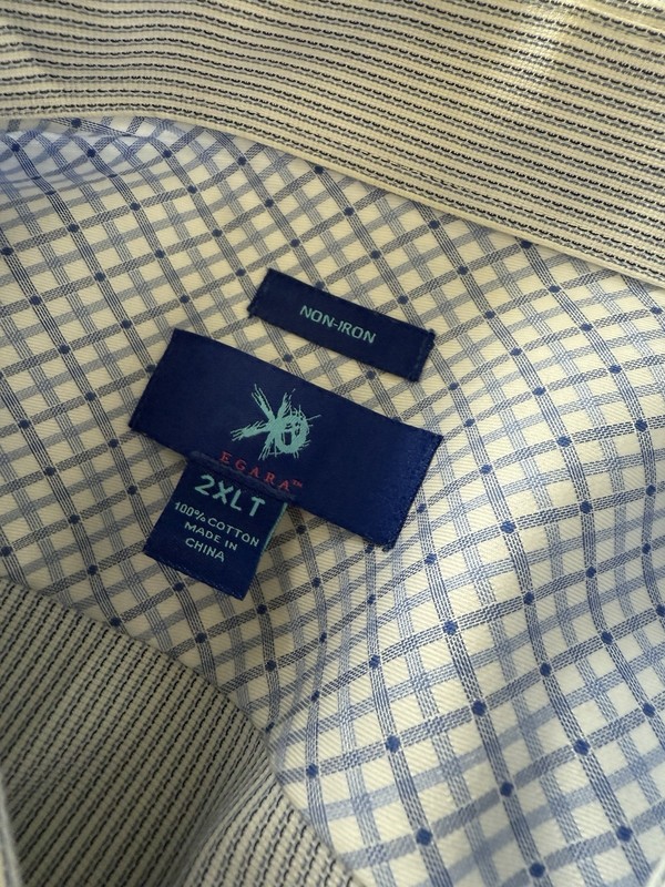 Egara Men's Dress Shirt Size 2XLT
