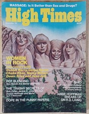 HIGH TIMES - Women in Rock Issue - November, 1979 - 138 Page Magazine