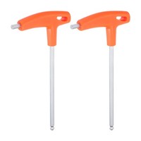 2Stk T-Griff Kugelkopf SchlüSsel 6Mm T-SchlüSsel InnensechskantschlüSsel,Orange