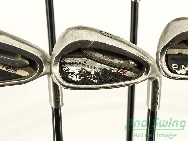 Ping G25 Iron Set 5-PW GW SW Graphite Senior Right Green Dot -3/4