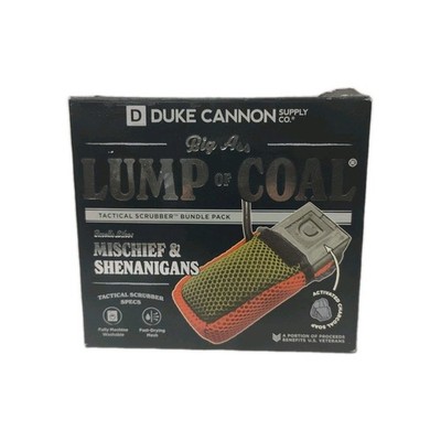 Duke Cannon Big Ass Lump Of Coal Charcoal Soap Scrubber Tactical Bundle Set New