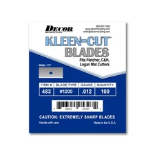 Framer Supply Kleen-Cut™ #1200 13/4” Chisel Point Blade – 100 Pack, Premium Q...