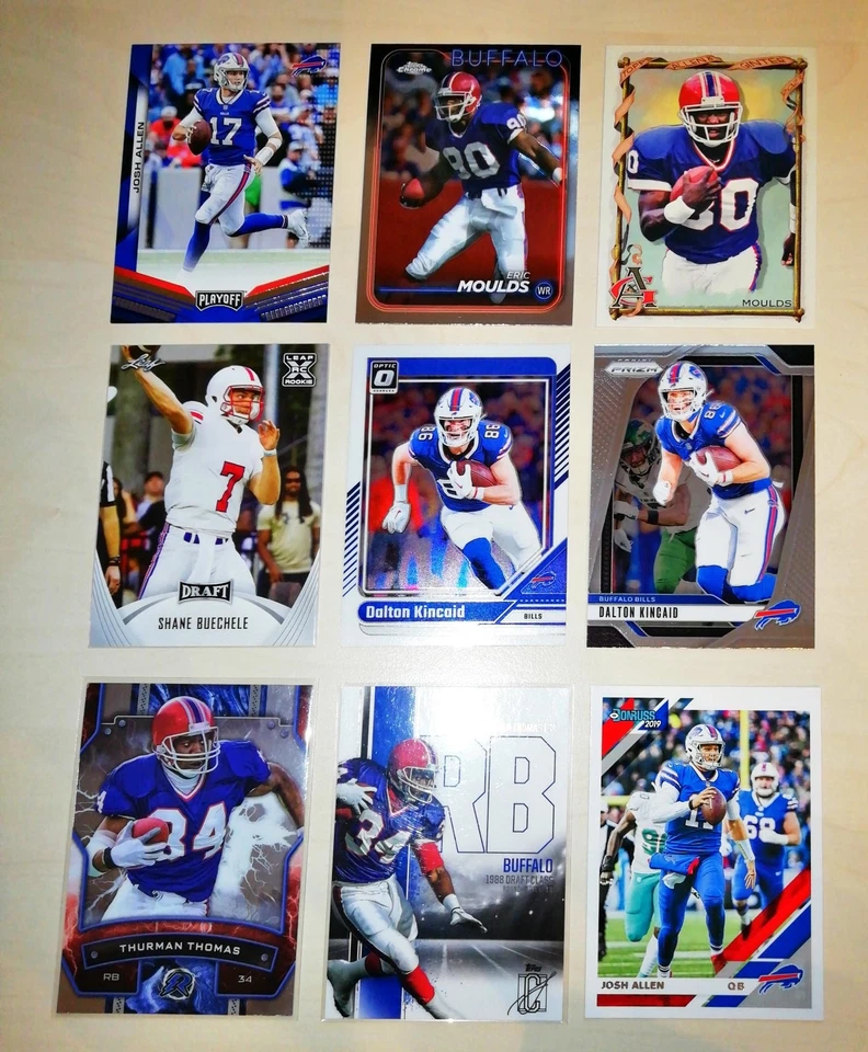 Bills Lot Nr. 4 – Josh Allen Start • Moulds Duo • Kincaid Chrome/Prizm • Thurman - Bild 1 von 1