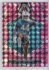 2024 Panini Mosaic Rookies Pink Camo Mosaic Prizm Chop Robinson #321 1oa8