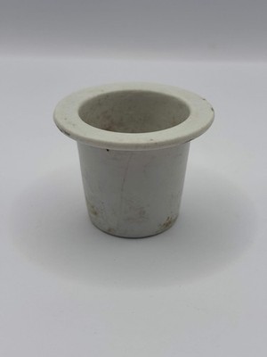 Old white stoneware ink pot