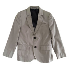 Crewcuts J Crew Ludlow Gray Suit Jacket Size 8 Single Breasted Cotton EUC