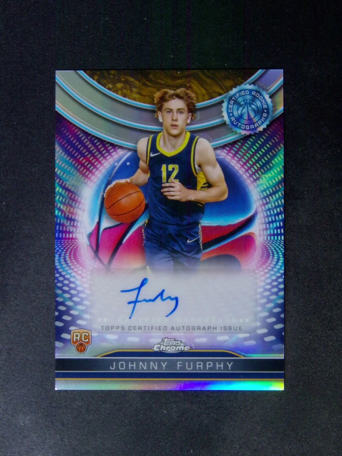 2024-25 Topps Chrome Johnny Furphy RC Rookie Certified Auto