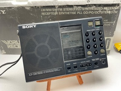 Sony ICF-SW7600 FM STEREO/ WORLD BAND RECEIVER Works