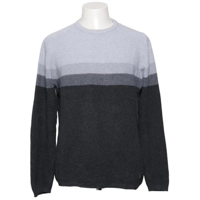 Key Largo, Strickpullover, Größe: L, MST HANSI round neck, Grau, Baumwolle #UBJ - Bild 1 von 4