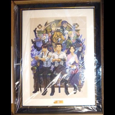 Tolles Gyakuten Saiban 20th Anniversary Poster unbenutzt gerahmt 565x440mm