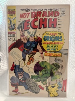 Not Brand Echh #3 VF+ Origins of Charlie America, The Incredible Bulk And More!