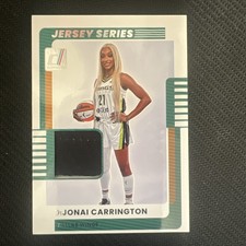 2025 Donruss WNBA #26 DiJonai Carrington, Dallas Wings maglia serie memorabilia