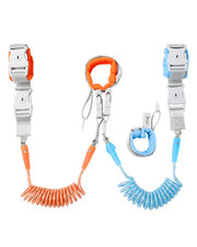 Toddler Safety Leash with Lock and Reflective Wristbands 2-in-1 Anti-Lost Wrist