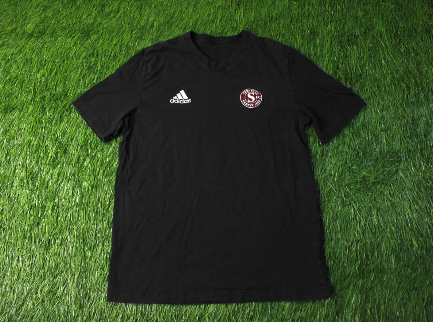 SERVETTE 2022/2023 FOOTBALL SOCCER MEN SHIRT JERSEY TEE ADIDAS ORIGINAL SIZE M