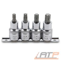 "Bgs BIT-EINSATZ Satz 1/2\" (12,5 Mm) T-PROFIL (FÜR Torx) T40 - T55 4-TLG. Bits"