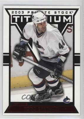 2002-03 Pacific Private Stock Titanium Red 38/299 Todd Bertuzzi #95 2a8