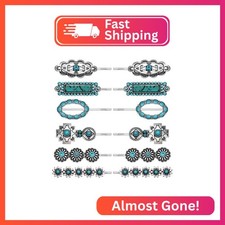 Western Turquoise Hair Clips Southwestern Country Cowgirl Hair Pin for Women Dec