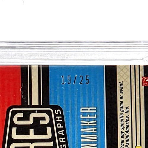 LUKE SCHOONMAKER 2023 Panini Legacy {FUTURES PATCH AUTO /25} Rookie RC; *PSA 6* view 4