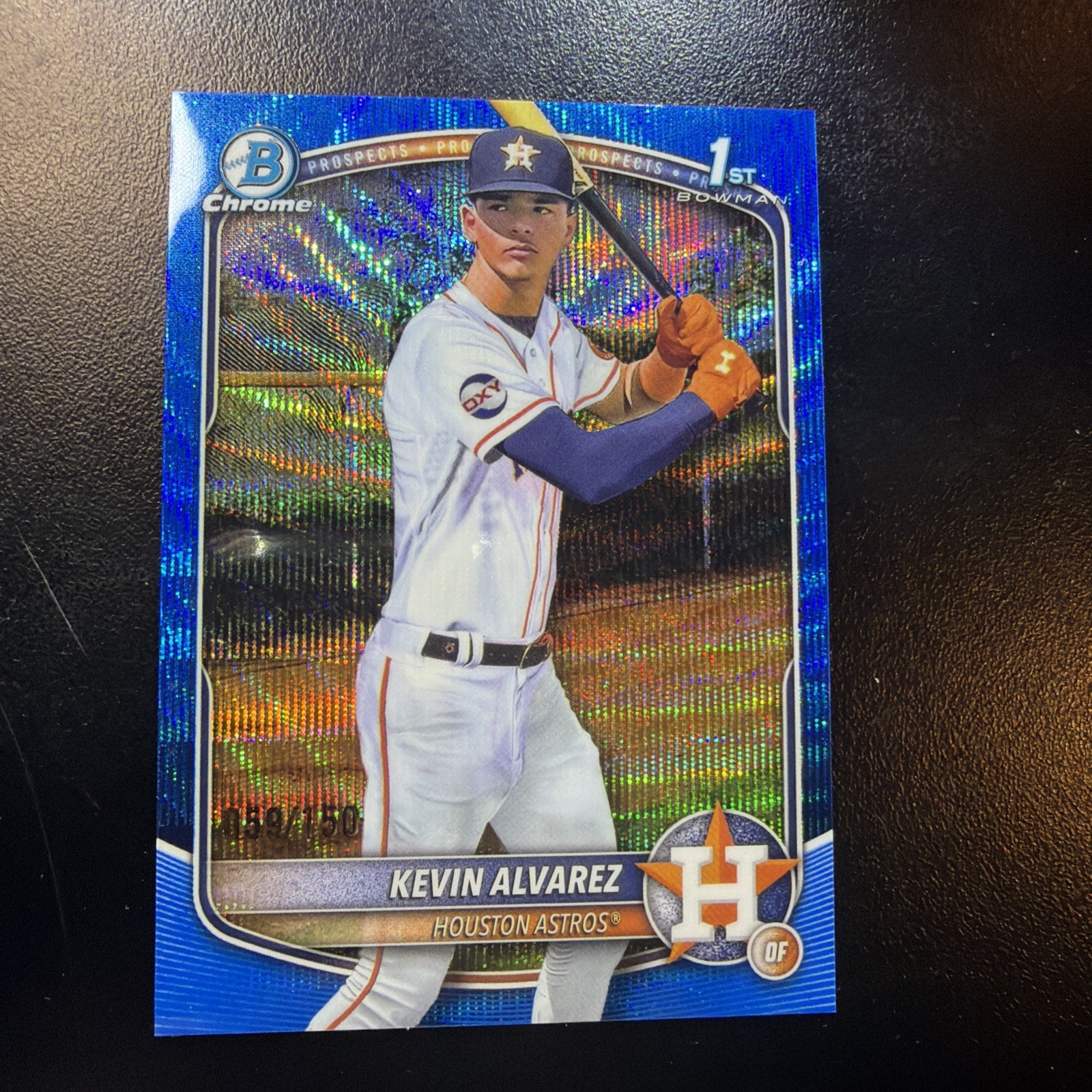 2025 Bowman Chrome - 1st Kevin Alvarez #BCP-227 Blue Wave Refractor /150 (