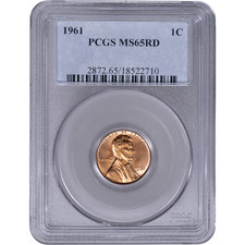 1968-S Lincoln Cent PCGS MS-64/65 RD (2 Coins), MS64 - PCGS