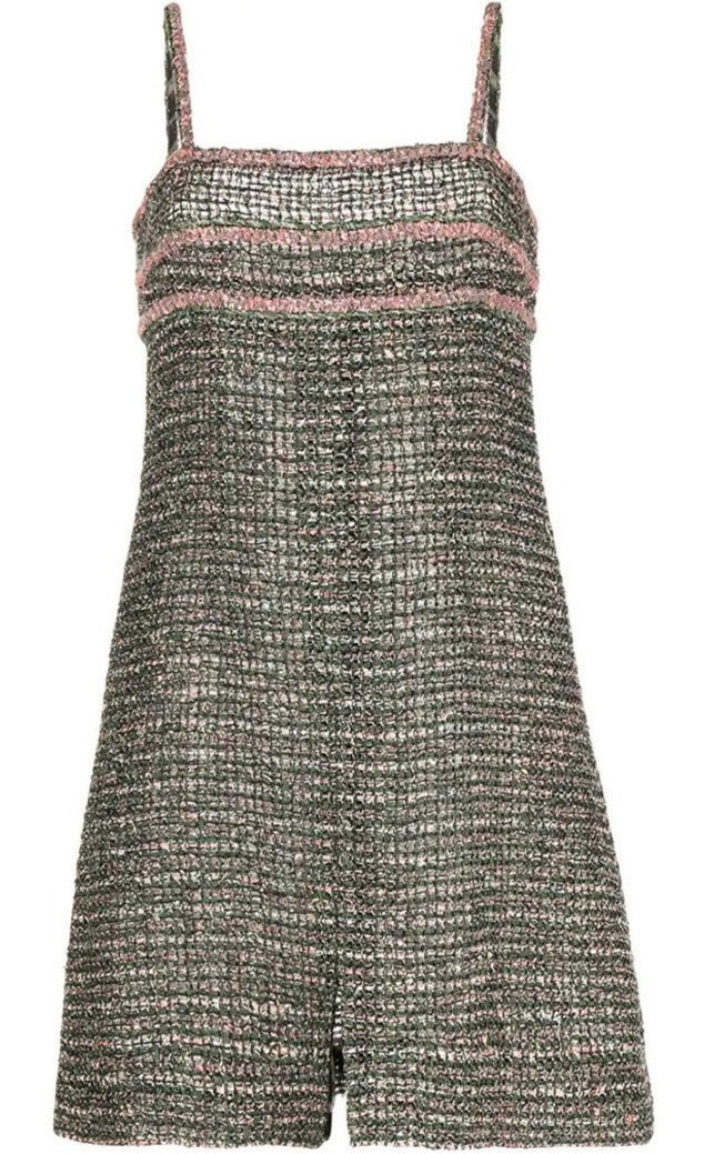 Chanel - Green Tweed Dress
