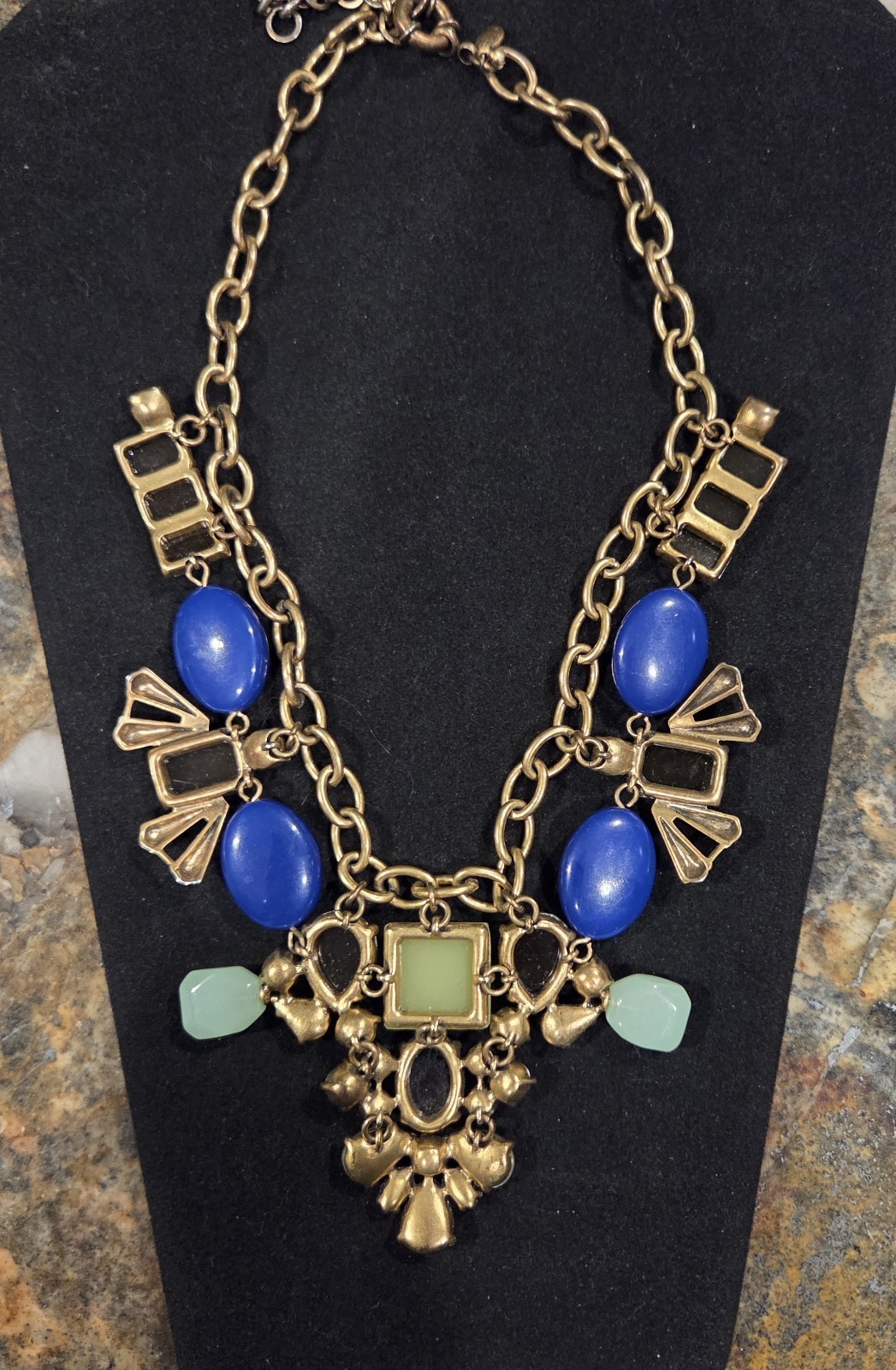 J. Crew Marked Statement Necklace Multicolored St… - image 7