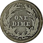 1902-S Barber Silver Dime in a SAFLIP® - Good-