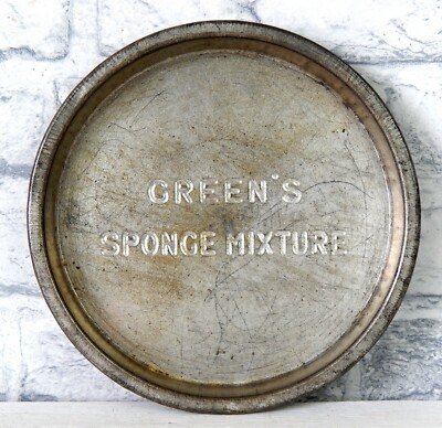 Vintage Grün Biskuit Mischung Werbung Kuchen Sandwich Blech Backen Kitchenalia A